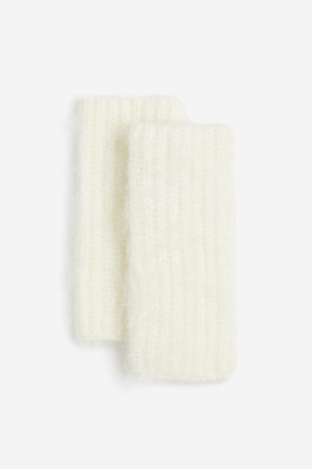 H&M Vingerloze Handschoenen Wit