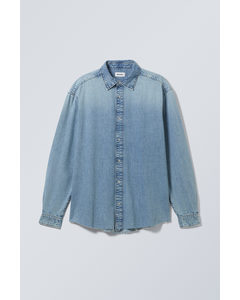 Loose Fit Denim Shirt Stone Blue