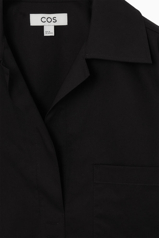 COS Short-sleeved Resort Shirt Black