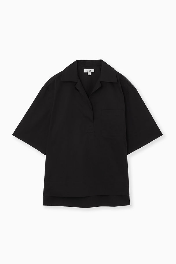 COS Short-sleeved Resort Shirt Black