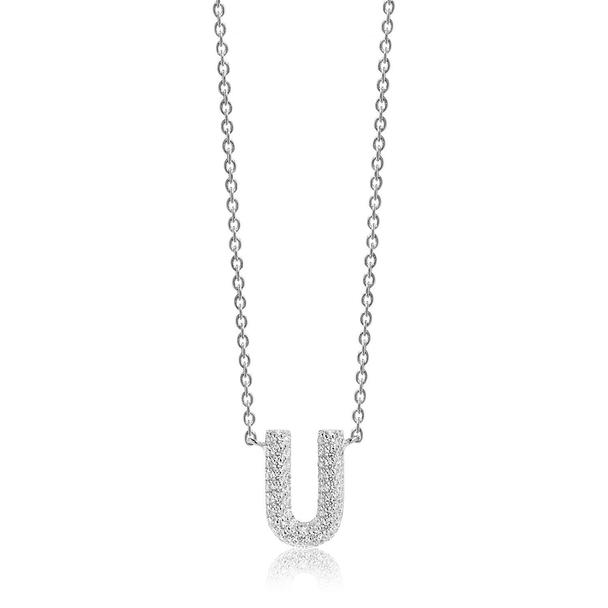 Sif Jakobs Jewellery Halskette Novoli U mit weißen Zirkonia