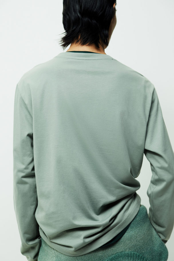 H&M THERMOLITE® Jerseyshirt Regular Fit Salbeigrün