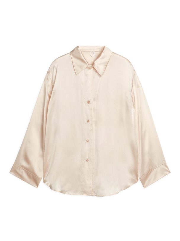 ARKET Silk Shirt Off White