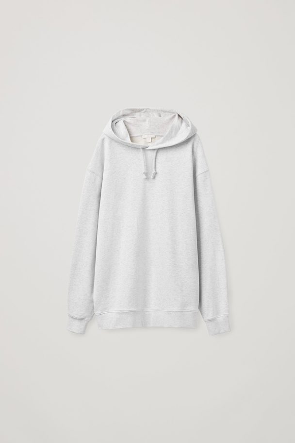 COS Oversized-fit Hoodie Light Grey Marl