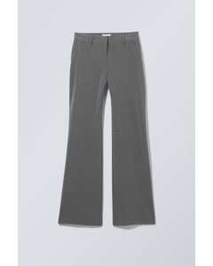 Kate Flared Suiting Trousers Dark Grey