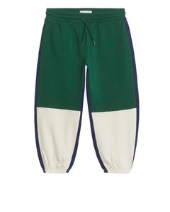 Colour-blocked Sweatpants Dark Blue/green/grey