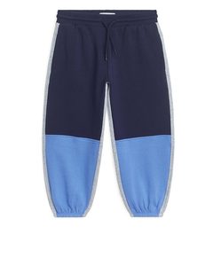 Colour-blocked Sweatpants Dark Blue/light Blue/grey