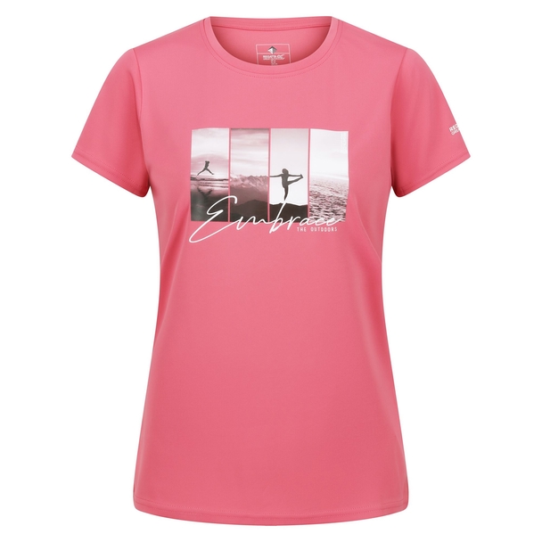 Regatta Regatta Dames/dames Fingal Vii Embrace The Outdoors Yoga Pose T-shirt