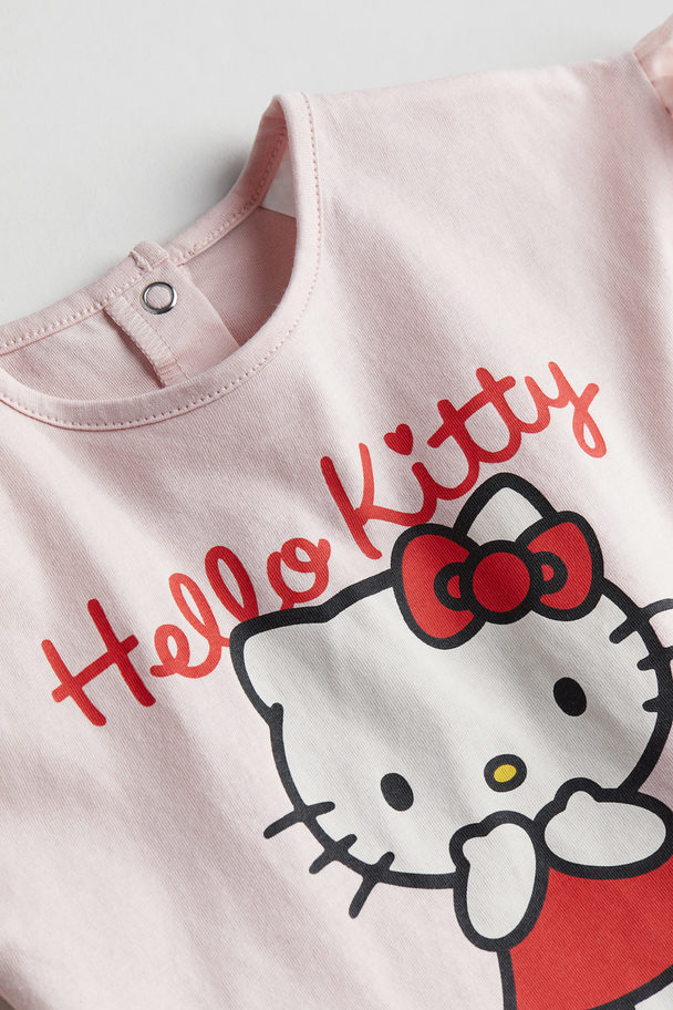 H&M 2-teiliges Set mit Print Hellrosa/Hello Kitty