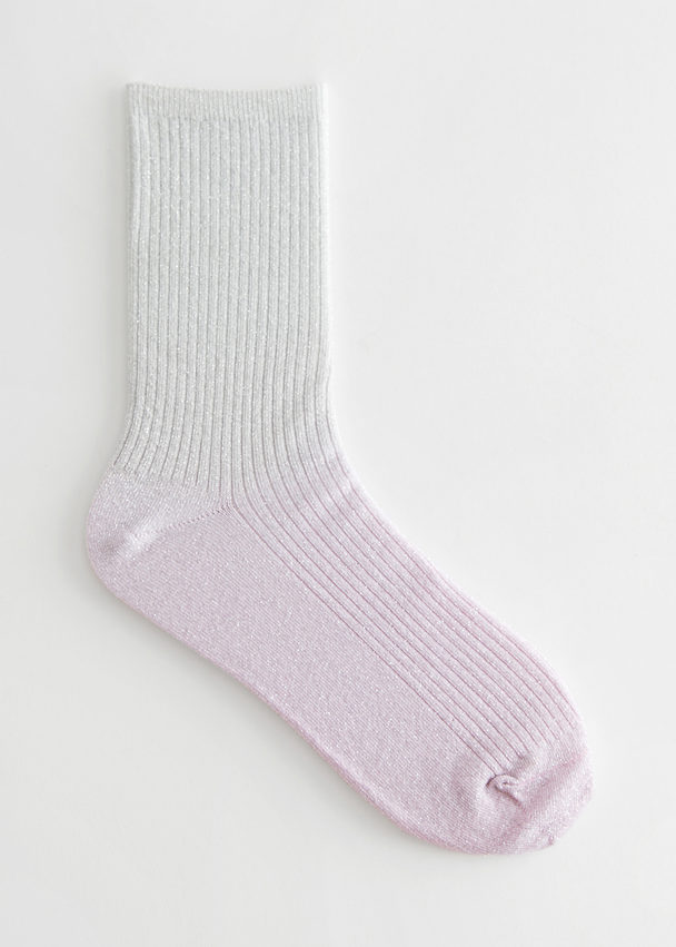 & Other Stories Soft Tie-dye Socks Soft Pink