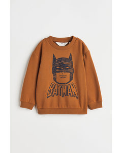 Sweater Met Print Bruin/batman