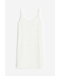 Lace-detail Nightdress White/floral