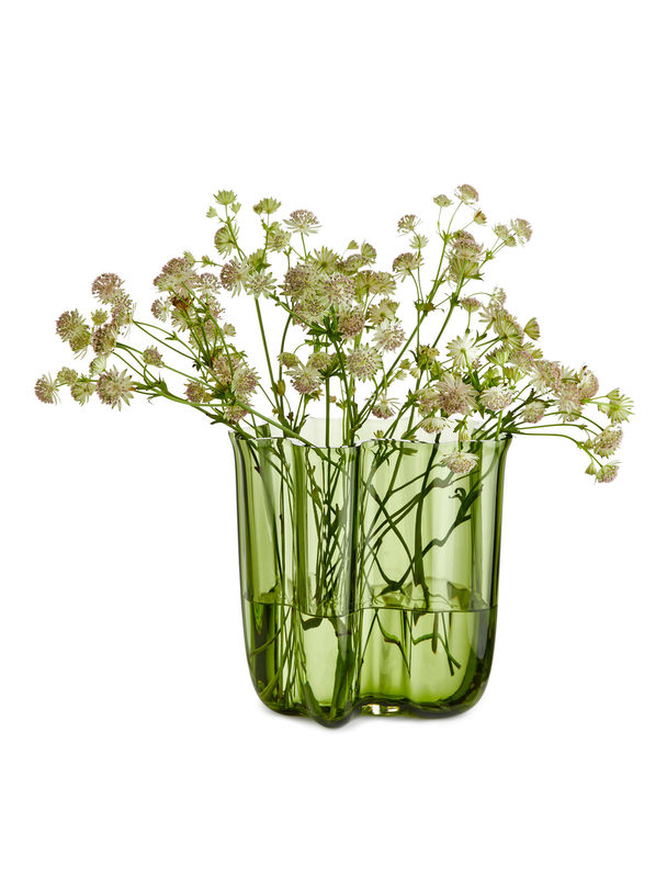 ARKET Glass Vase 23 Cm Green
