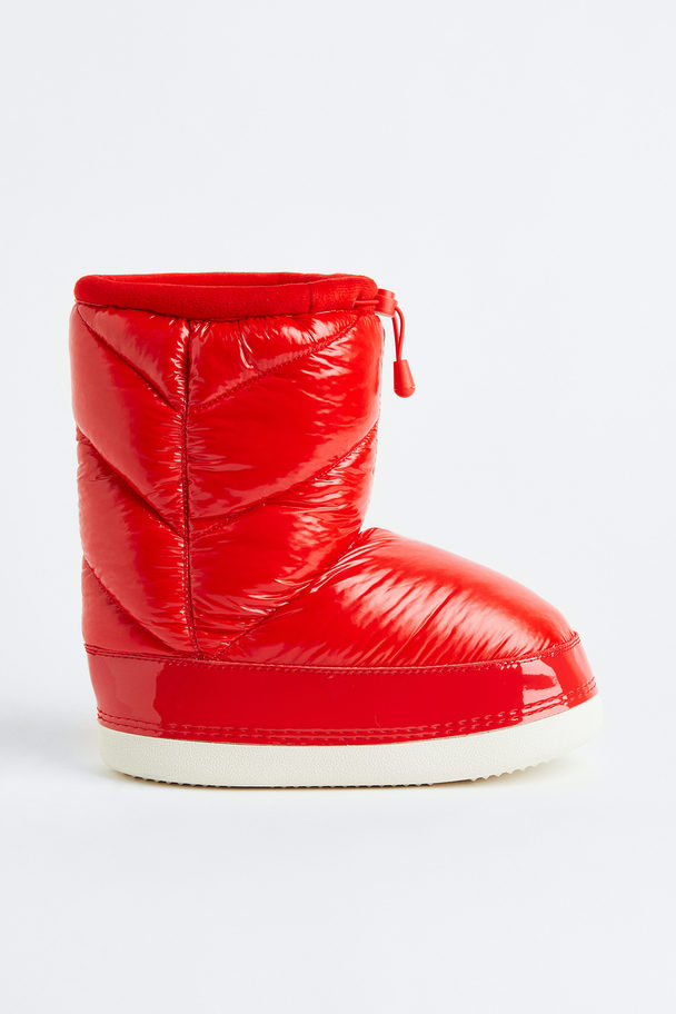H&M Vatterede Boots Med Varmt For Rød