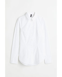 Cut-out Shirt White