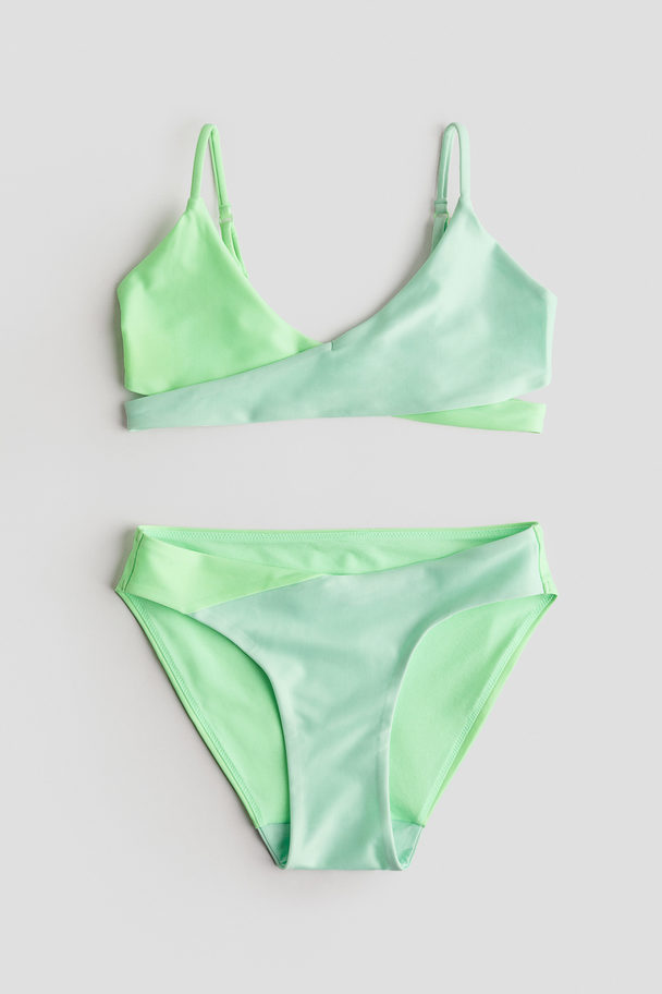 H&M Bikini Mint Green/block-coloured