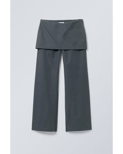 Alia Skirt Trousers Dark Grey