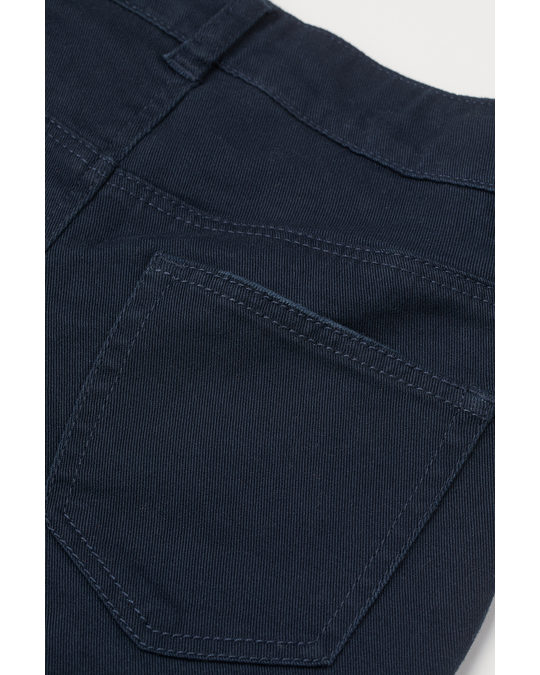 H&M Twill Shorts Navy Blue