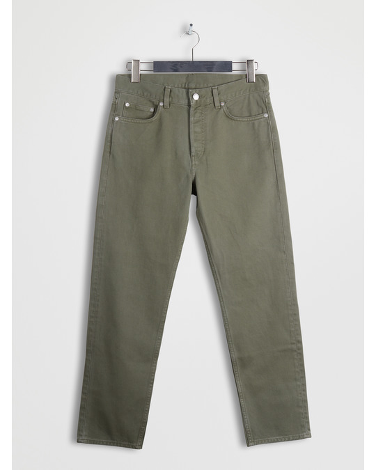 Arket REGULAR Cropped Overdyed Jeans Khaki Green