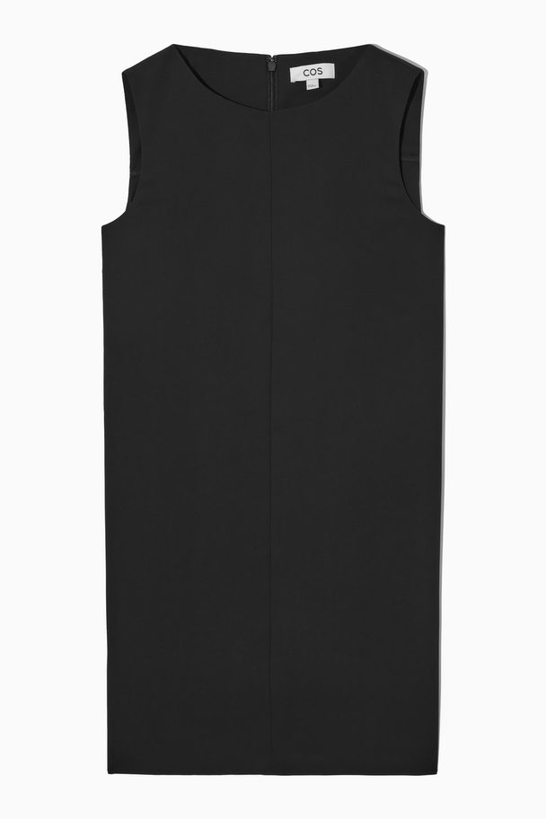 COS Draped Mini Dress Black