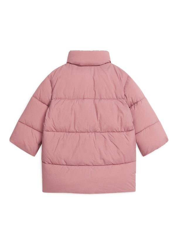 ARKET Mid-length Puffer Coat Dusty Pink