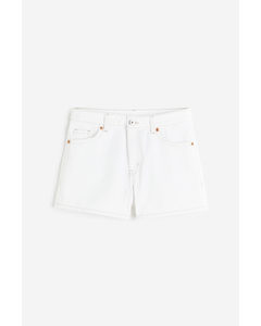 Denim Shorts White