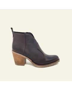 Concord Brown Leather Heeled Ankle Boots