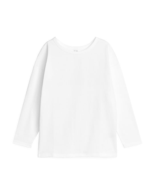 Arket Relaxed Cotton Top White