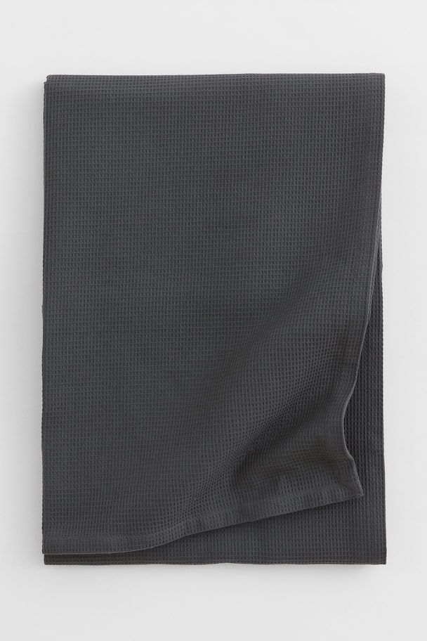 H&M HOME Waffled Bedspread Dark Grey