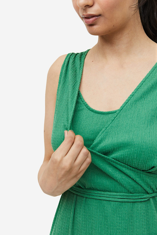 H&M MAMA Before & After Schwangerschafts-/Stillkleid Grün
