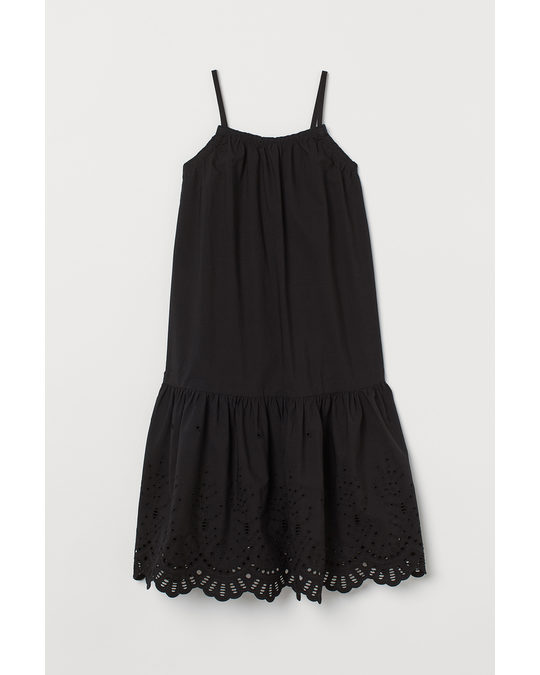 H&M Poplin Dress Black