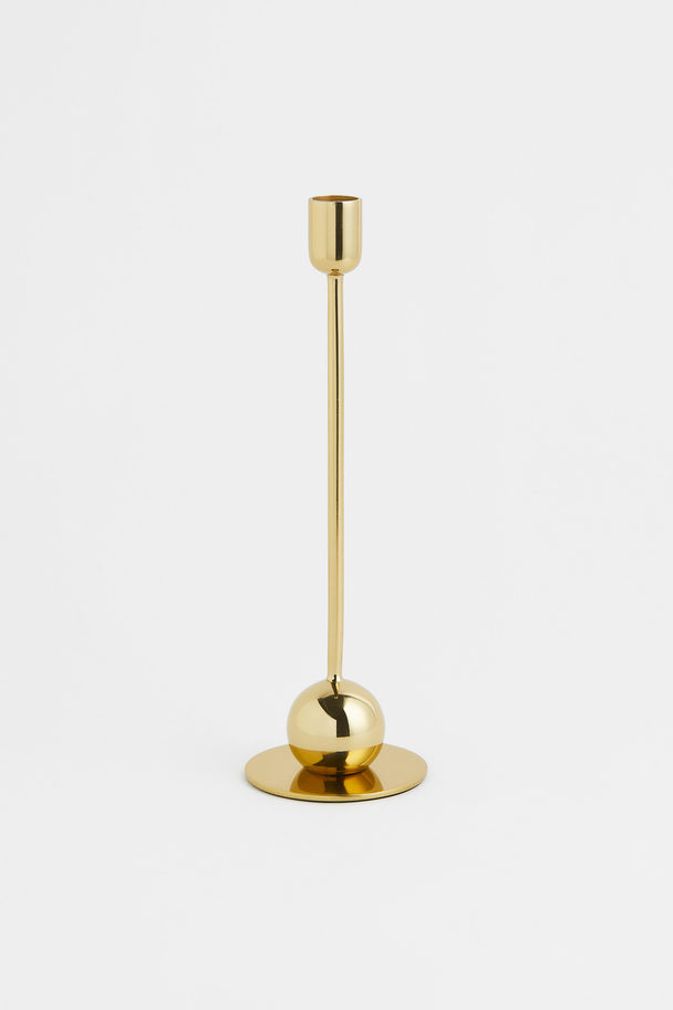 H&M HOME Tall Metal Candlestick Gold-coloured