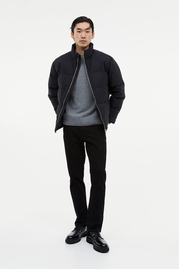 H&M Regular Fit Puffer Jacket Black