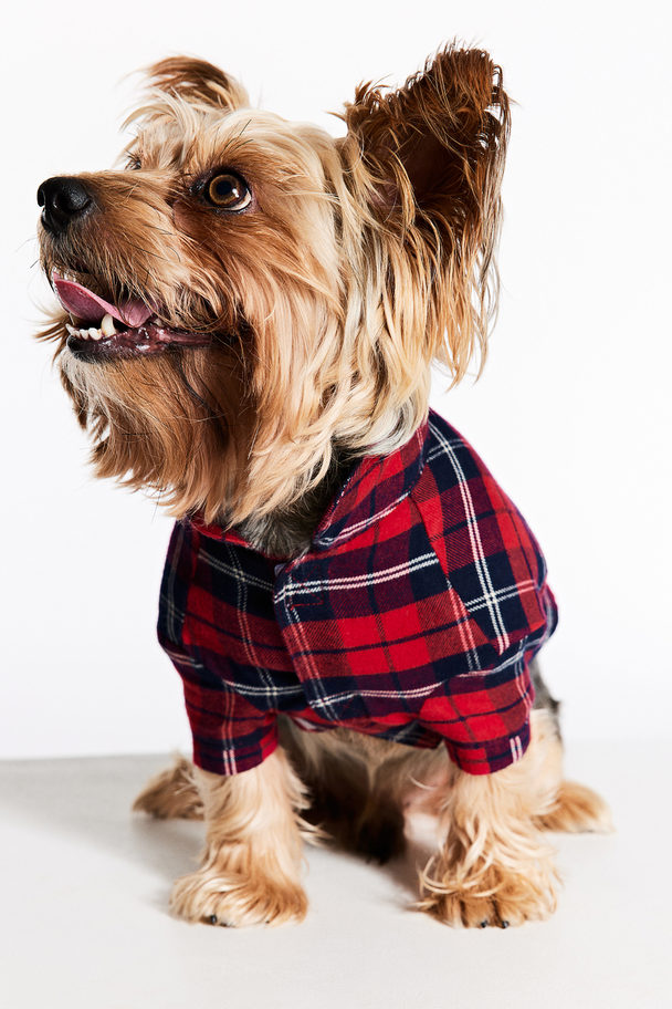 H&M Dog Shirt Red/checked