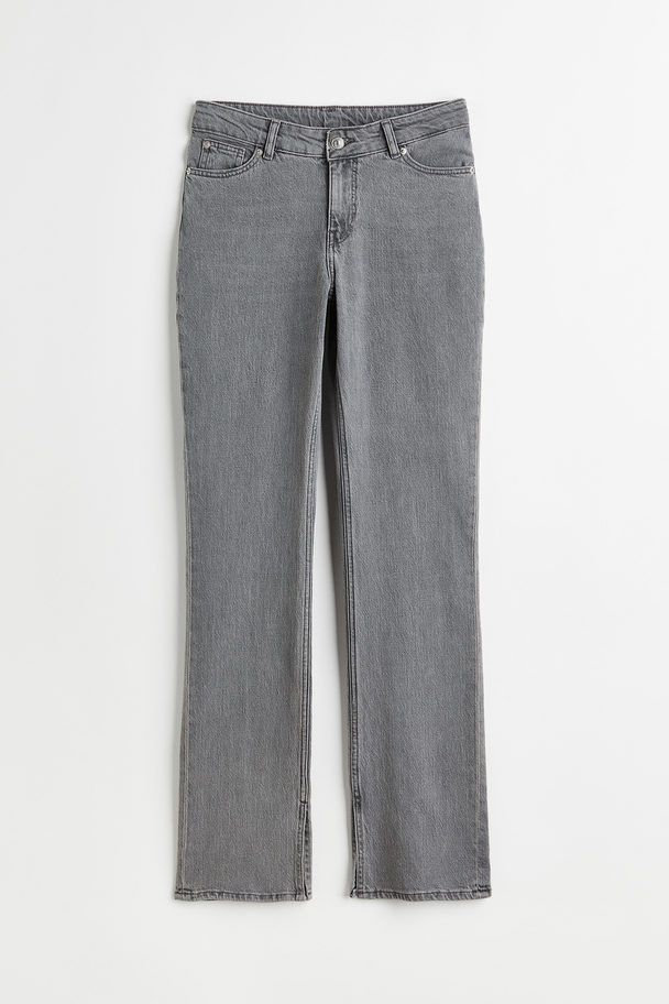 H&M Bootcut High Jeans Grijs