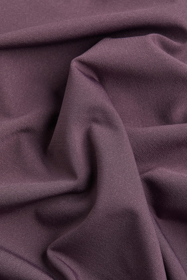 H&M One-shoulder Dress Dark Purple