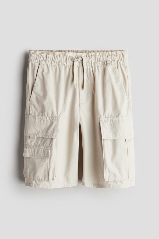 H&M Cargo Shorts Light Beige