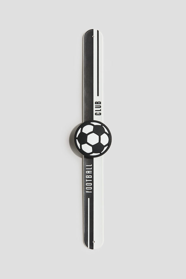 H&M Snap-on Bracelet Black/football