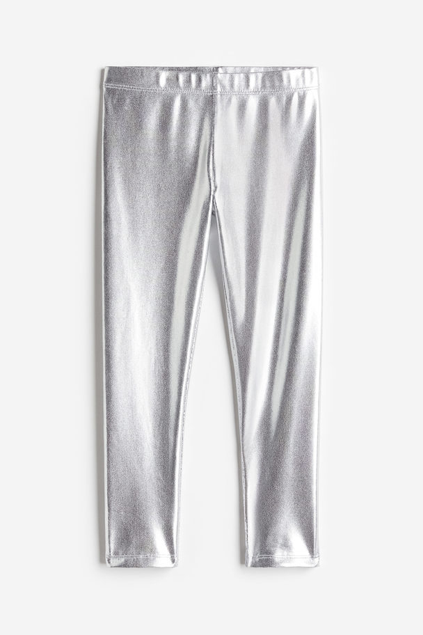 H&M Leggings Silver-coloured
