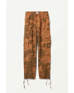 Kristoffer Dyed Cargo Trousers Khaki