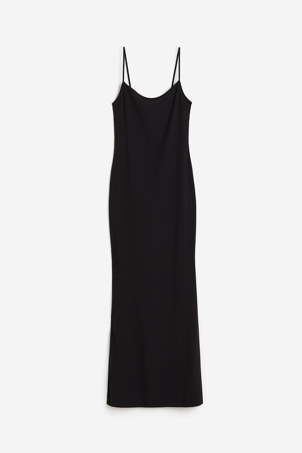 H&M Ribbed Dress Black