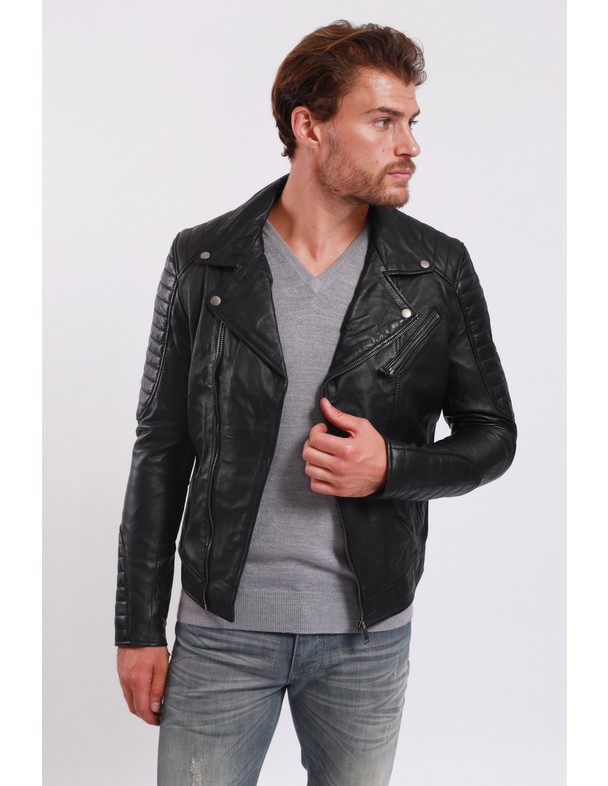 Le Temps des Cerises Leather Jacket Lukian