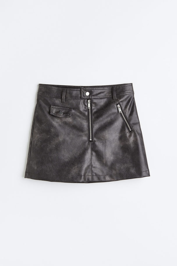 H&M Biker Skirt Black