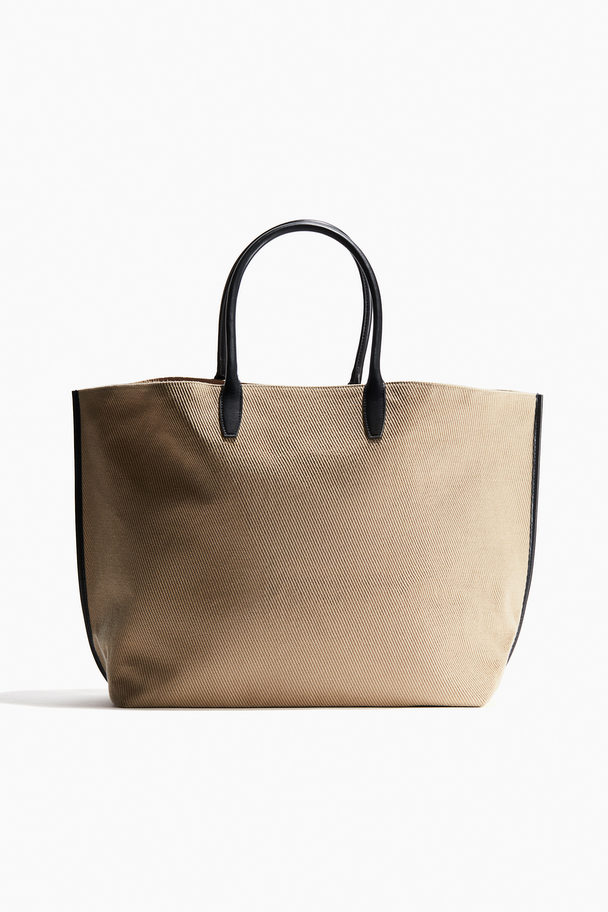 H&M Großer Shopper Beige