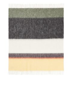 Stackelbergs Stockholm Mohair Blanket Green/multi Stripe