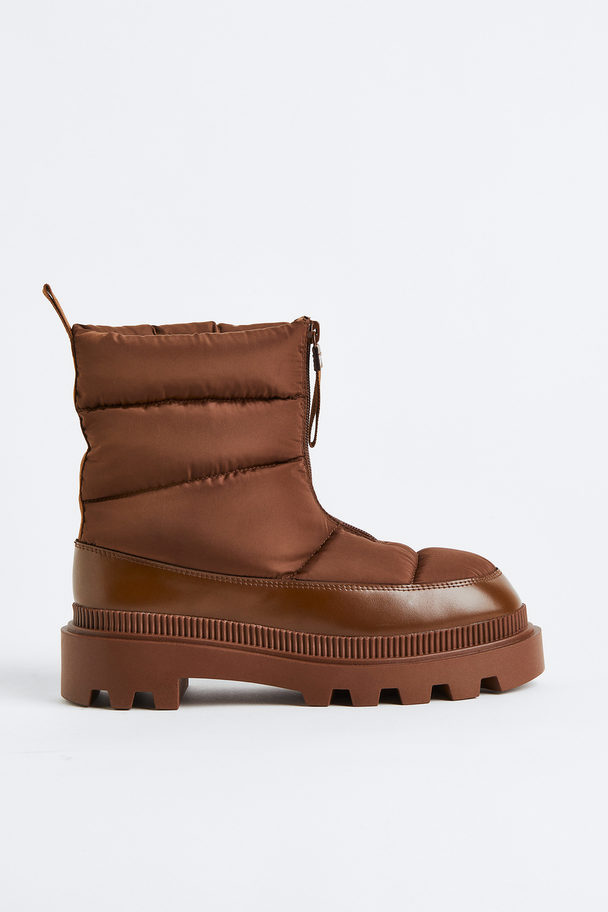 H&M Padded Boots Brown