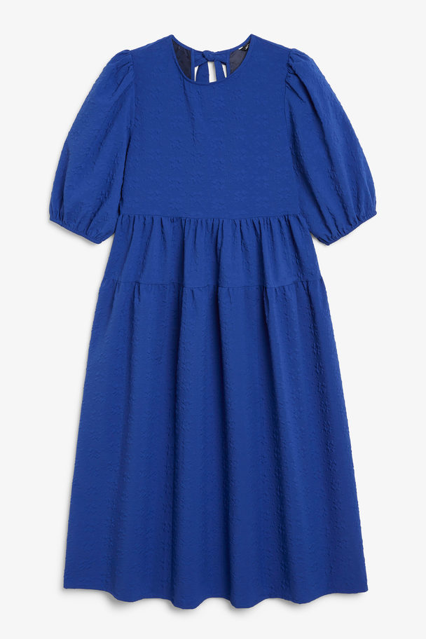 Monki Cobalt Blue Midi Babydoll Dress Cobalt Blue
