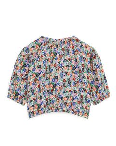 Floral Puffy Blouse White/floral