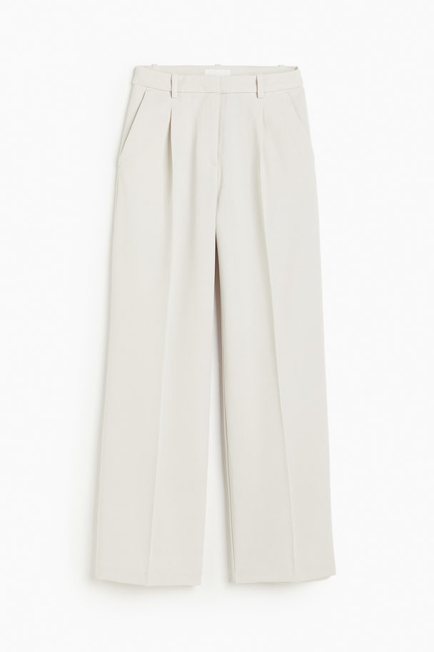 H&M Weite Hose Hellbeige