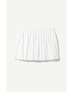Serena Pleated Skirt White